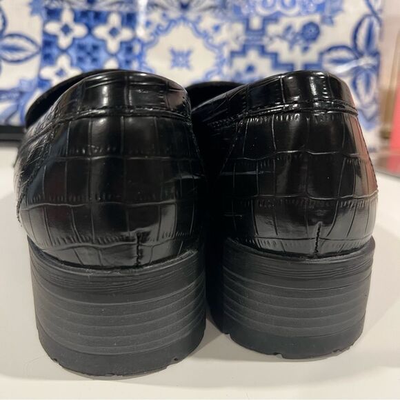 Old navy chunky loafers metal chain gold - Picture 5 of 7